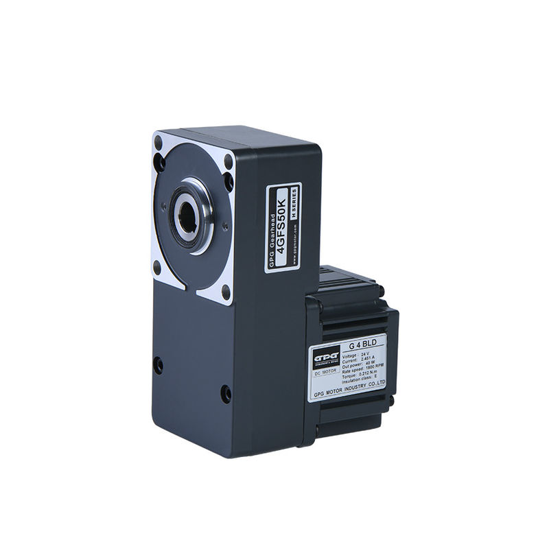 40w 80mm Động cơ bánh răng Dc không chổi than 12v 24v với hộp số phẳng rỗng 4GFS5-200K