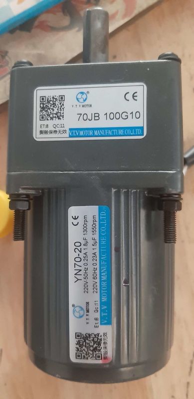 YN70-20 70JB20G10 Động cơ bánh răng nhỏ 3 pha cho máy làm sữa đậu nành